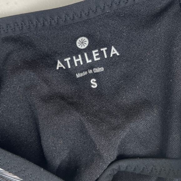 Athleta Small Veracruz Bikini Top Black/Gray Striped - Picture 5 of 5
